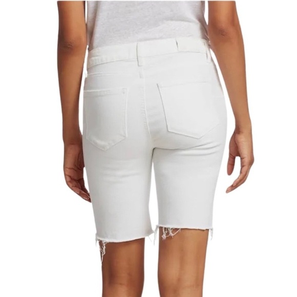 PAIGE‎ Jax Knee Crisp White Shorts - Picture 8 of 15